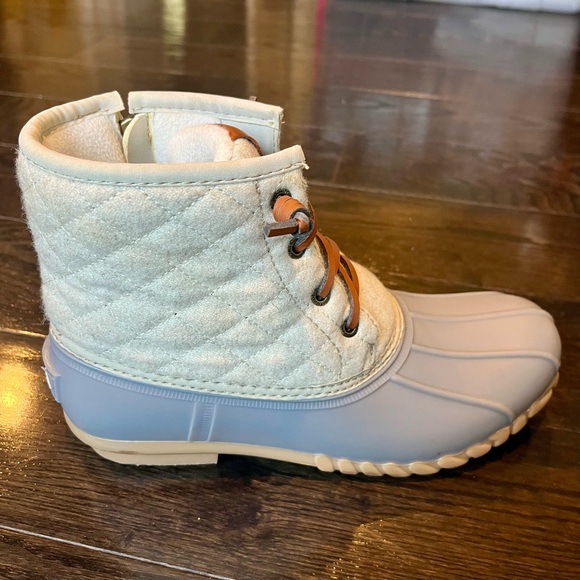 Nautica Quilted Wooley Duck Boots Waterproof Winter Snow / Rain Booties - Picture 2 of 16